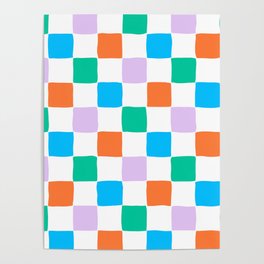 checkered candy Poster