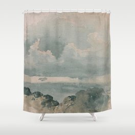 Vintage Clouded shower curtain Shower Curtain