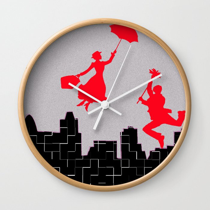 Mary Poppins squares Wall Clock