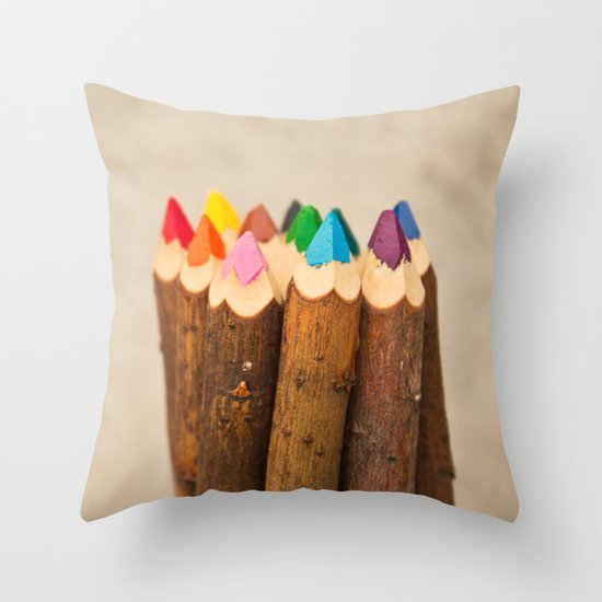 Color Me Free I Throw Pillow