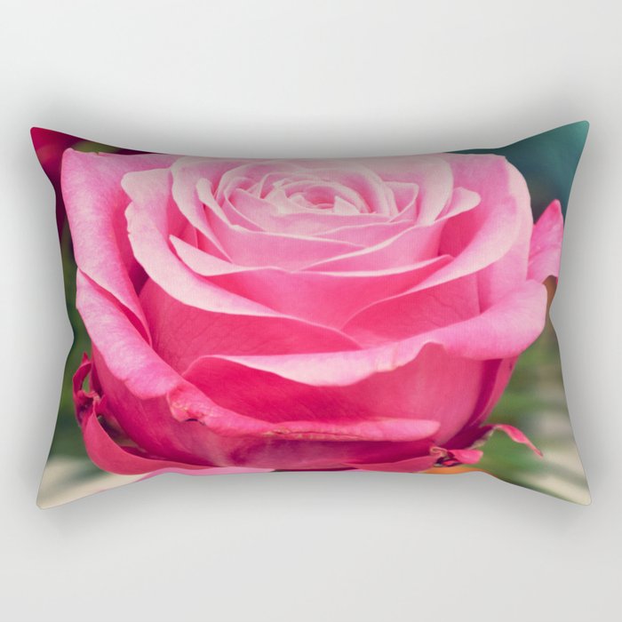 Elegant pink rose Rectangular Pillow