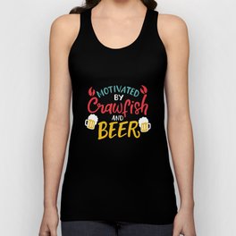 Motivated By Crawfish & Beer Unisex Tank Top