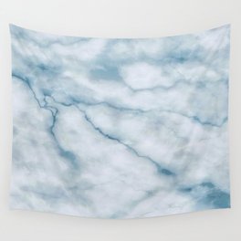 Light blue marble texture Wall Tapestry