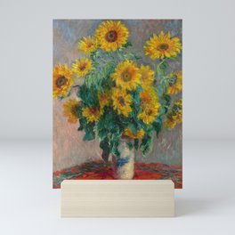 Monet - Bouquet of Sunflowers, 1881 Mini Art Print