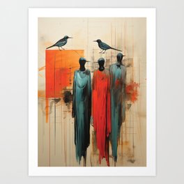 These Crazy Birds - 4 Art Print