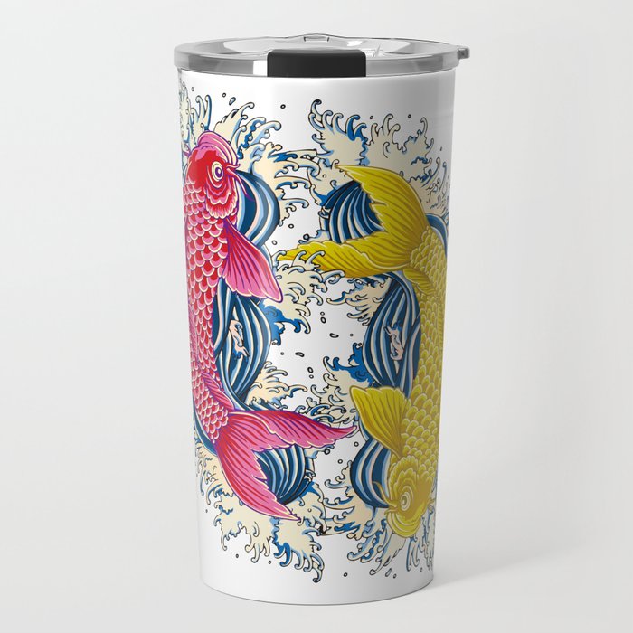 Japanese lucky charm "carp" Travel Mug