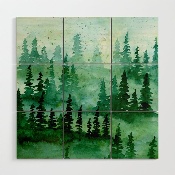 Deep in the pine woods Wood Wall Art