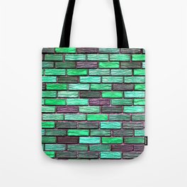 Green Wall Retro Trendy Collection Tote Bag