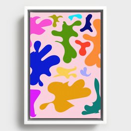 15 Henri Matisse Inspired 220527 Abstract Shapes Organic Valourine Original Framed Canvas