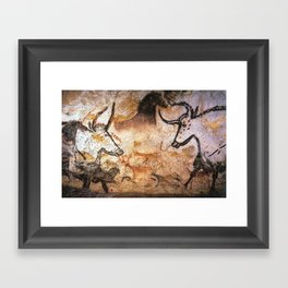 Lascaux Cave animal painting Framed Art Print