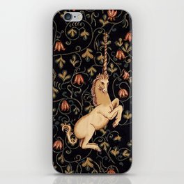 Medieval Unicorn Floral Tapestry iPhone Skin