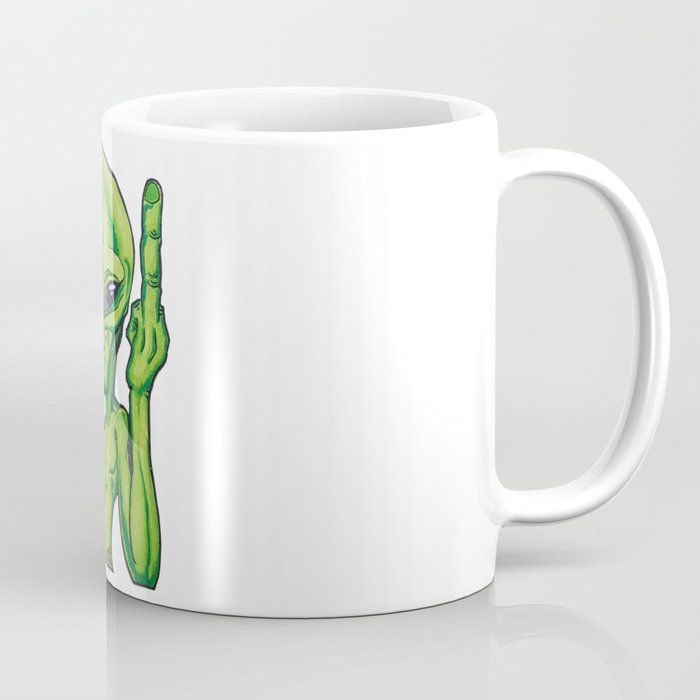 Green Little Alien Coffee Mug