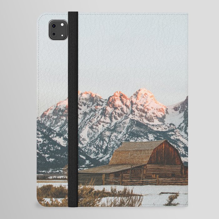 Morning Sunrise Cabin at Grand Teton National Park iPad Folio Case