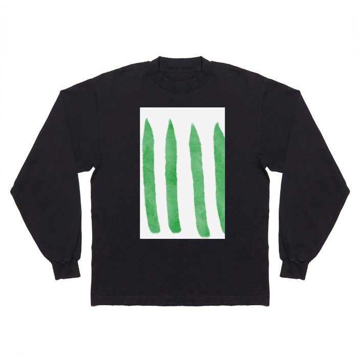 Watercolor Vertical Lines With White 47 Long Sleeve T Shirt