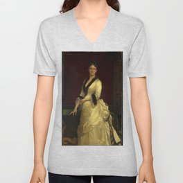 Alexandre Cabanel - Catharine Lorillard Wolfe (1828–1887) (1876) V Neck T Shirt