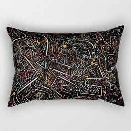 Zodiac Abstract Signs in the Night  Rectangular Pillow