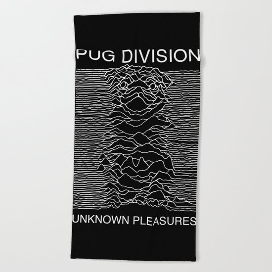 Pug Division Beach Towel