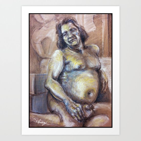 Life figure drawing Art Print