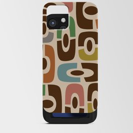 Colorful Mid-Century Modern Cosmic Abstract 383 iPhone Card Case