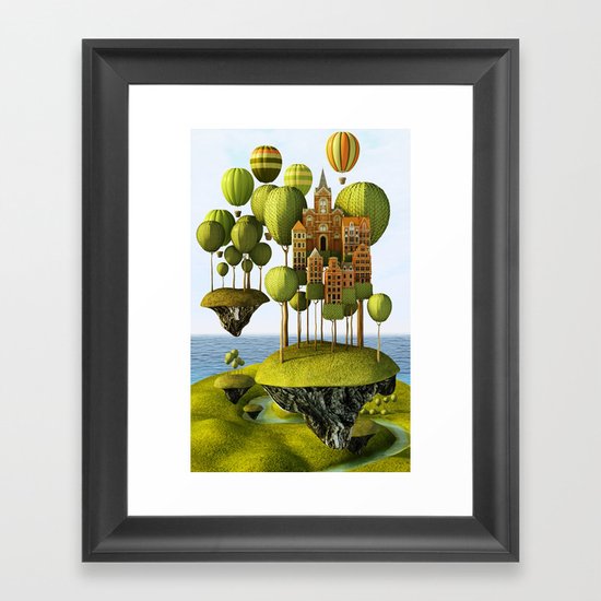 City in the Sky Framed Art Print