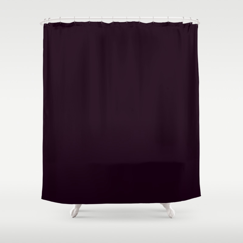 Simply Deep Eggplant Purple Shower Curtain By Followmeinstead Society6