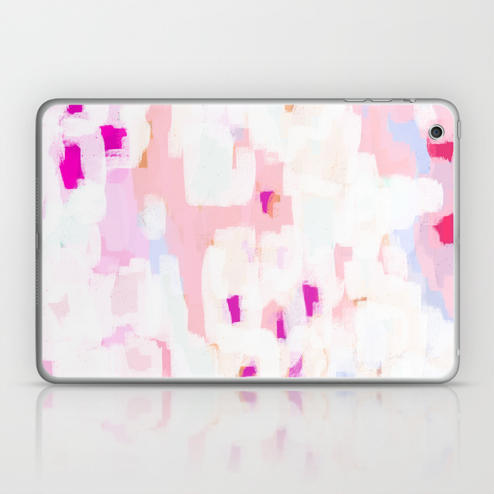 Netta Abstract Painting Pink Pastel Bright Happy Modern Home