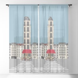 Parisian Sheer Curtains Society6