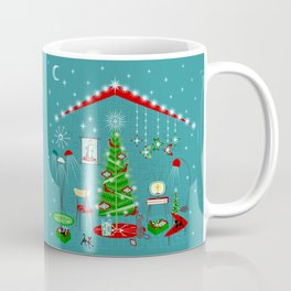 Retro Holiday Decorating iii Mug