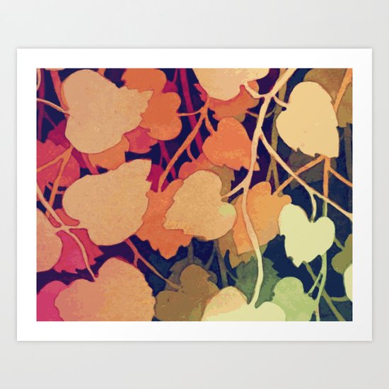 Floral abstract wall art Art Print