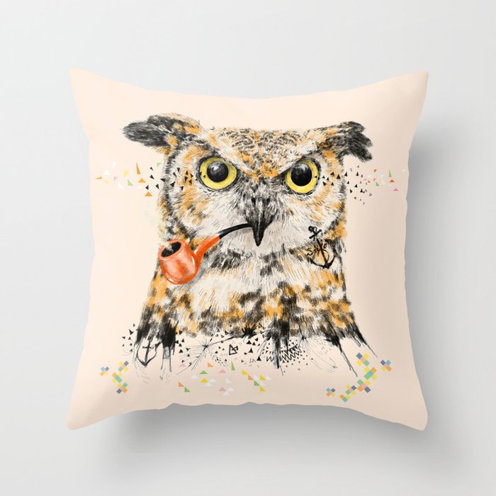 Mr.Owl II Throw Pillow