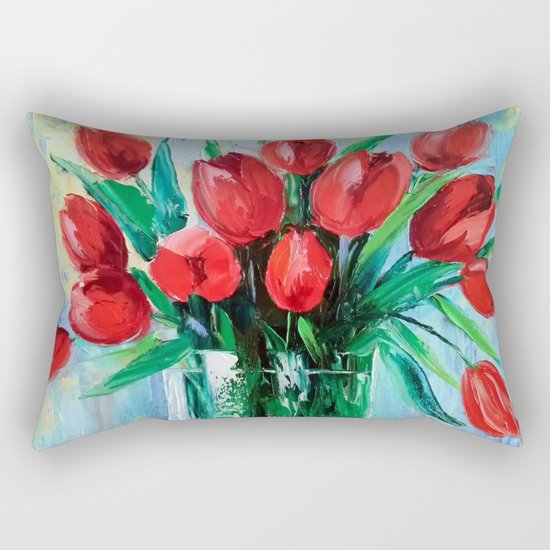 Tulips Rectangular Pillow