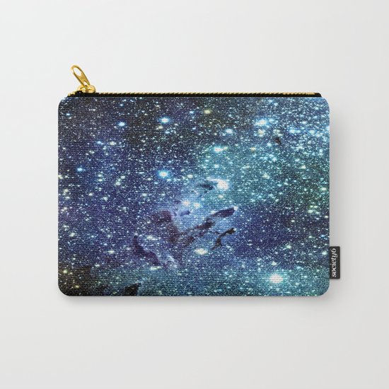 GalaxY Nebula Blue Teal Indigo Carry-All Pouch