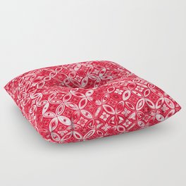 RED Ornate Prismatic Background. Floor Pillow