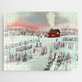 The Winter Cabin Jigsaw Puzzle