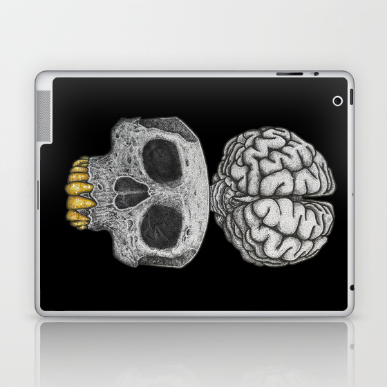 Losing My Mind Black Background Laptop Ipad Skin By C4 X Society6