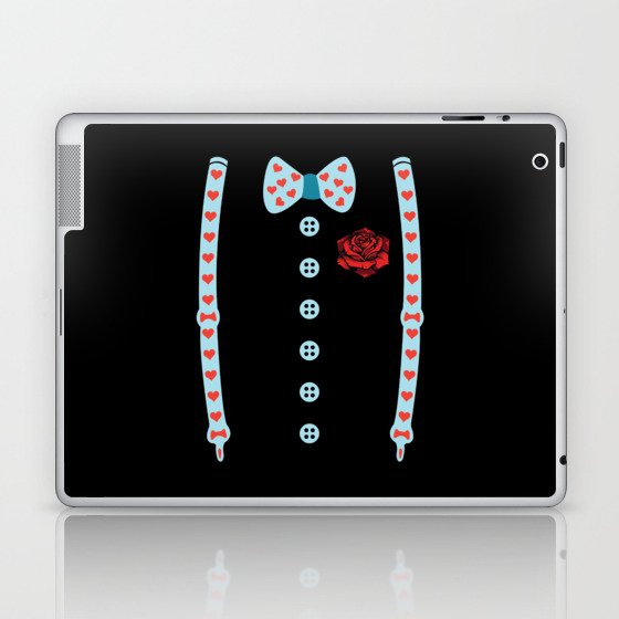 Valentines Costume Bow Hearts Day Valentines Day Laptop & iPad Skin