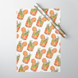 Blood Orange Tequila Sunrise Wrapping Paper