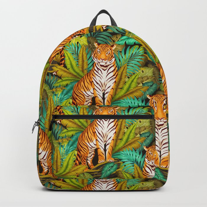 Jungle Tiger Pattern Backpack