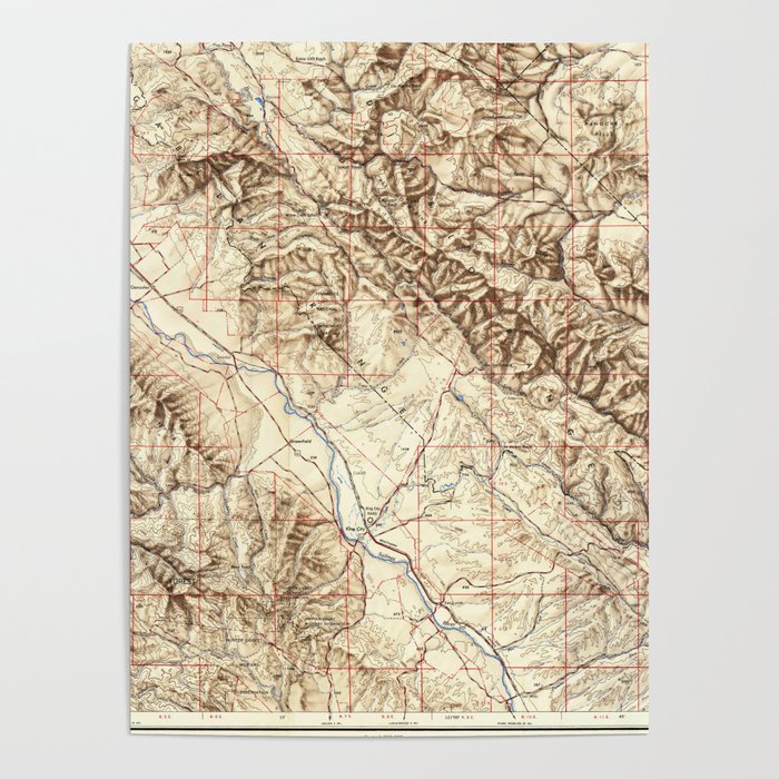 CA Santa Cruz 302144 1955 Topographic Map Poster by Historical Maps