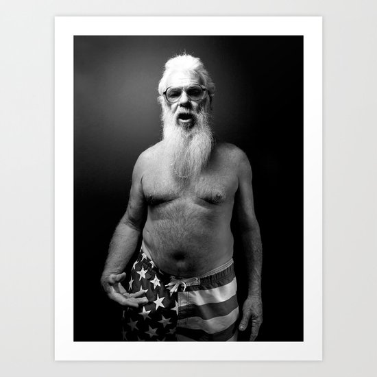 A Book of Beards Art Print