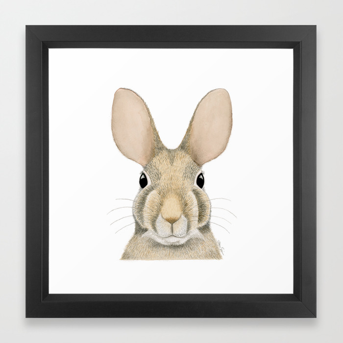 Eastern Cottontail Print Bunny Painting Nursery Decor Nursery