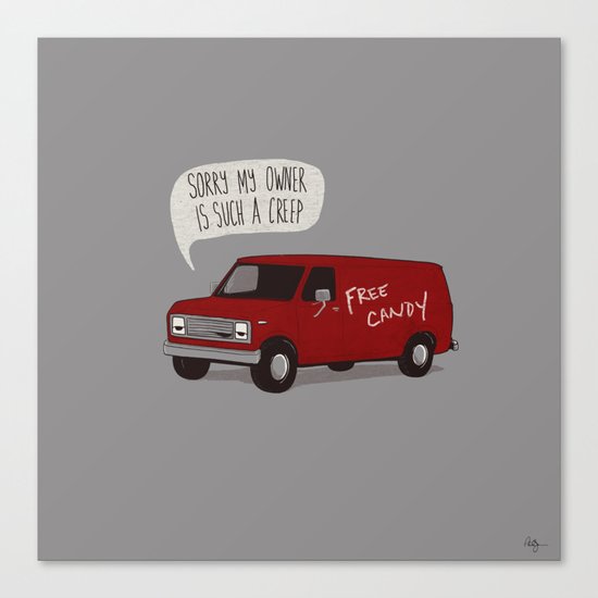 Creeper Van Canvas Print