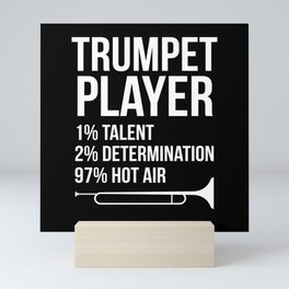 Trumpet Player Repeat Musicans Instrument Mini Art Print