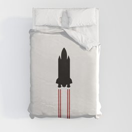Outer Space Spacecraft Vehicle Duvet Cover