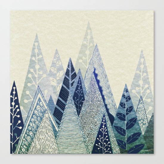 Snow Top Canvas Print