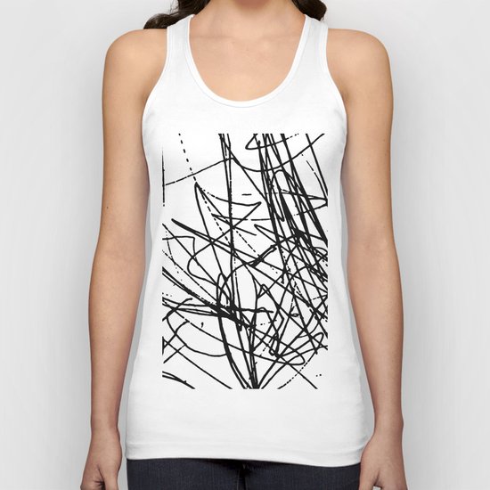 Daisy Scribble Unisex Tank Top