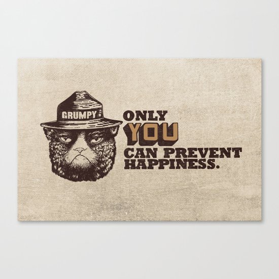 Grumpy PSA Canvas Print