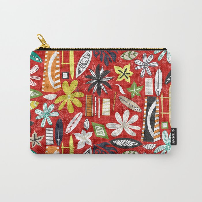 beachy red Carry-All Pouch