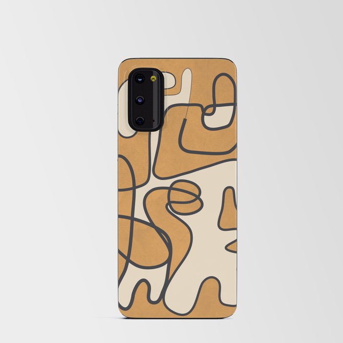 Abstract Line Art 11 Android Card Case