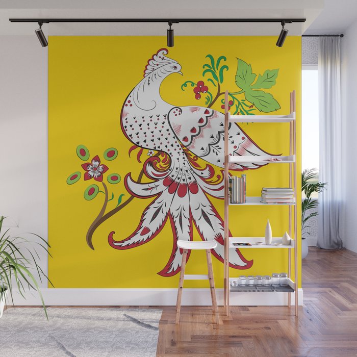 Phoenix Wall Mural by kasturika Society6